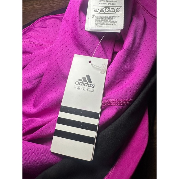 Adidas Performance Climalite Tennis Skort Black Magenta Pink Womens XL New - Picture 8 of 8
